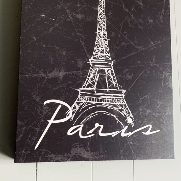 HOBBY-LOBBY Paris Eiffel Tower B&W Canvas Print Hanging Art - Picture 2 of 6